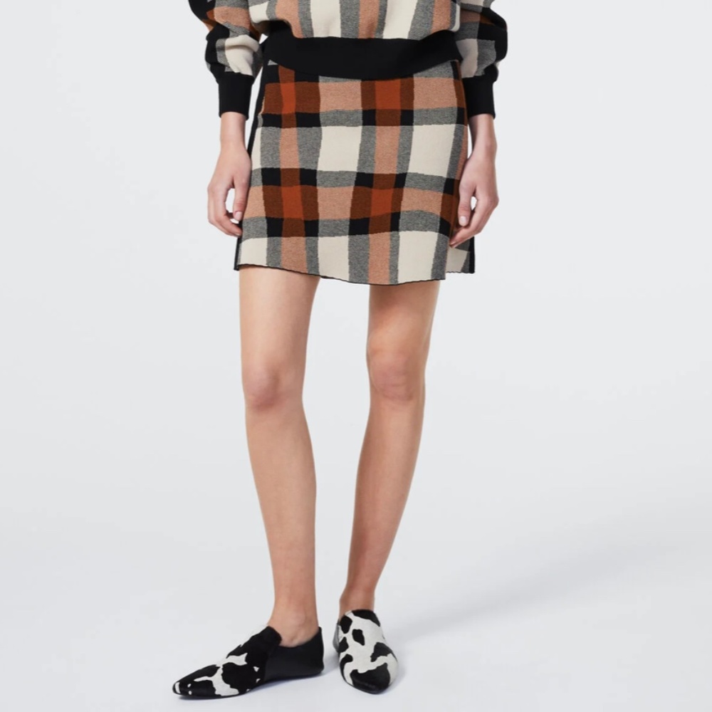 New! Rodebjer Tendai Plaid Mini Skirt | XS - Picture 1 of 9